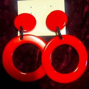 Vintage 80 art Deco earrings